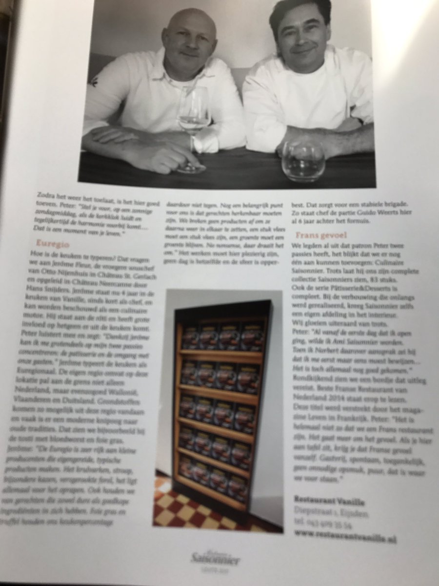 Gaaf artikel @petervanvanille in de nieuwe <a href="/Saisonnier/">Carine Van Steen</a> proficiat 10 jaar #gedrevenheid