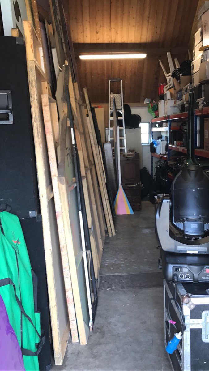 Two days later and the storage has been shifted!