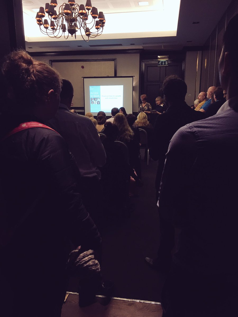 Standing room only as employers hear from @JCPinReading disability employment advisors