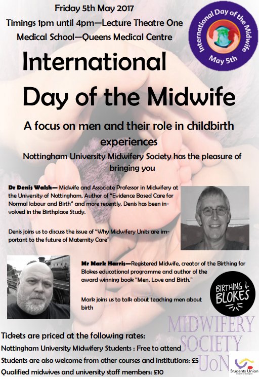 UoN_Midwifery's tweet photo. @UoN_Midwifery #IDM2017 midwifery society conference on 'men and their role in childbirth' with @Birthing4Blokes &amp; @DenisWalsh4 https://t.co/NjwzCD9Chf