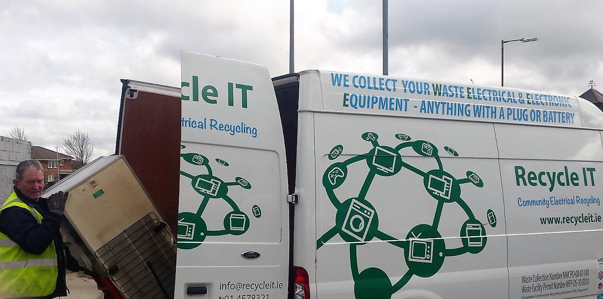 socialrecycleit's tweet photo. Fridge Recycling Collection in Tallaght for Eco Week 2017. - Learn more about Eco Week @ https://t.co/gbh7FGDlev https://t.co/uZ0YxbmVAj