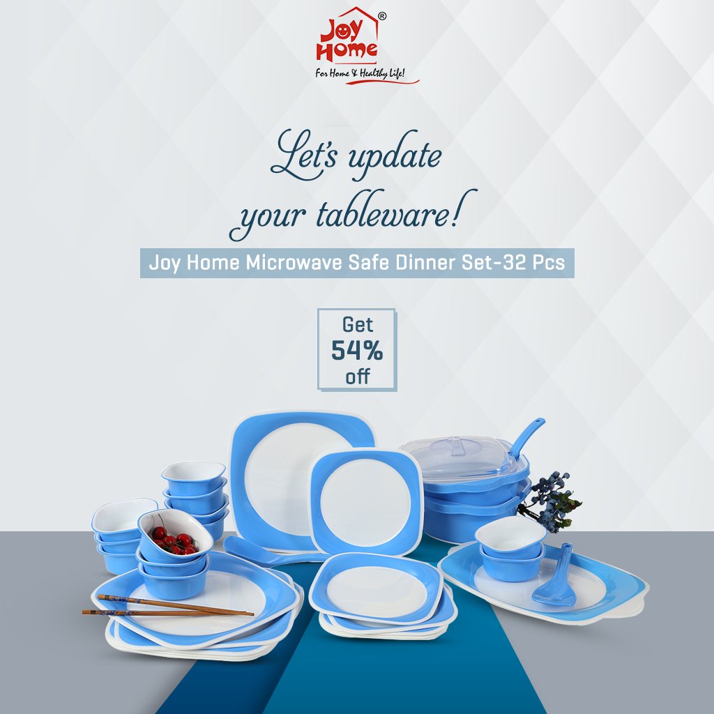 joyhome01's tweet photo. Are you bored of your old dinnerware set?  https://t.co/xsLvK7eCwP #joyhome #dinnerware #diningtable #crockery #food #luch #family https://t.co/nGTwjLRHFm