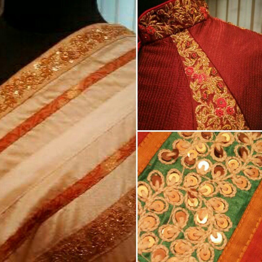sayancouture's tweet photo. #TheSayonMitraLabel #thecoutureline #designdetailing #embroideryart #handembroidery #zardozi #engineeredpanels #sequins #frenchknots https://t.co/iJSmKUFDOZ