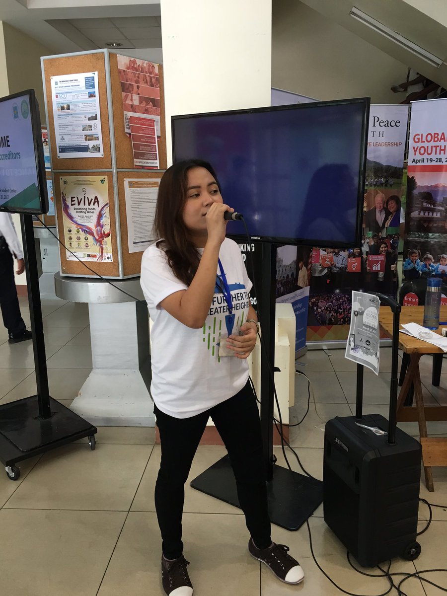 TGI2017's tweet photo. Now happening: Hilary Atondo performing live at the TYK Lobby! Come by our event to be serenaded and learn more about AIESEC &amp; the SDGs! https://t.co/5K6uhaKr8l