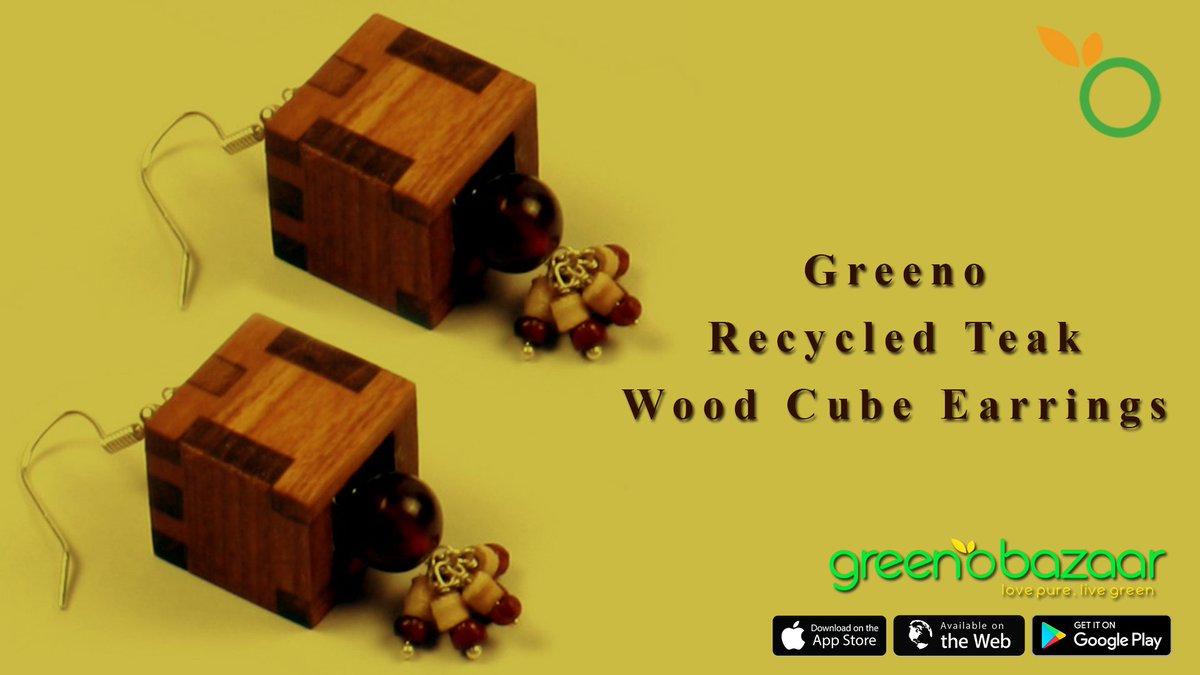 greenobazaar's tweet photo. #Greenobazaar #lovepure #livegreen #Natural_products #Greeno #Earrings #Recycled #CubeEarrings
Buy this product :- https://t.co/5E2IXQtmz6 https://t.co/2tq6gsLZQg