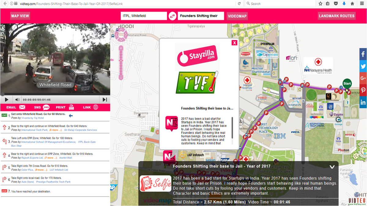 Founders in India shifting their base to Jail
 vidteq.com/Founders-Shift……/SelfieLink