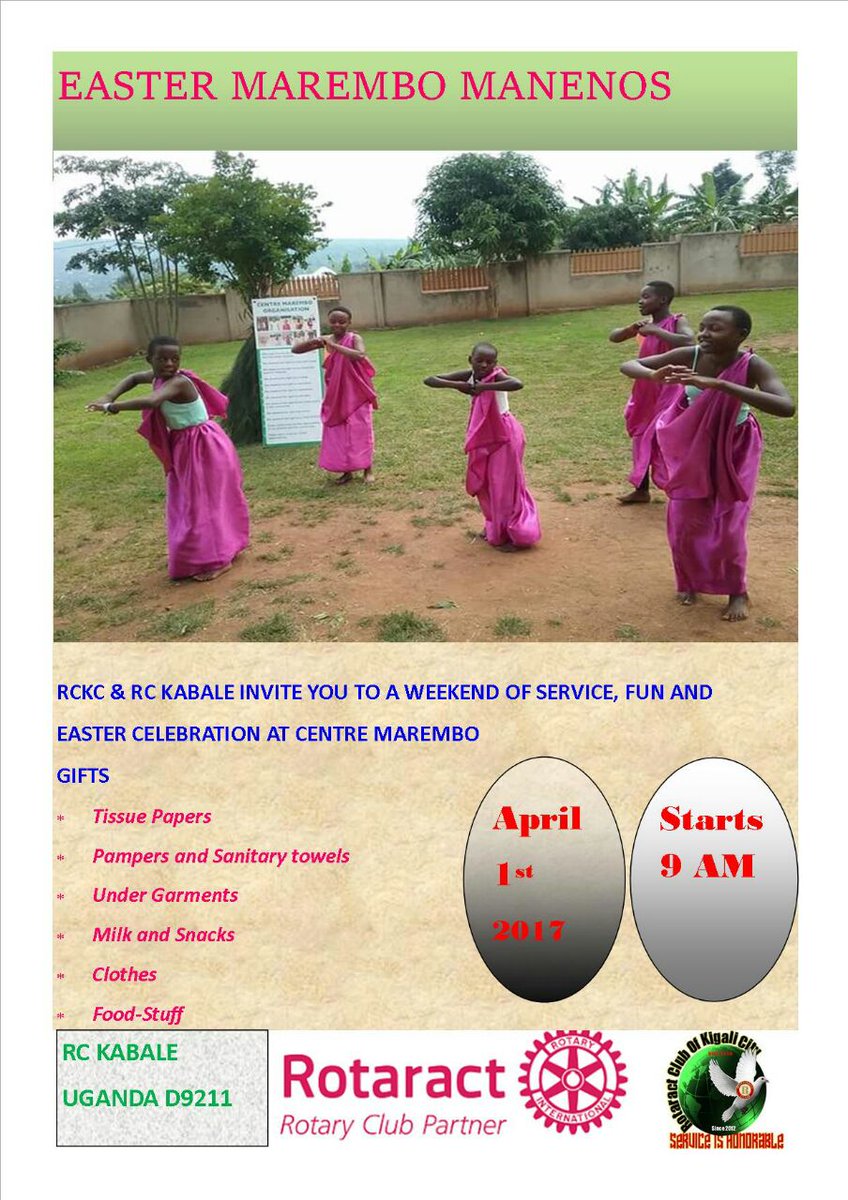 RCkigalicity's tweet photo. Only hours to go!! Don't look for us kesho! We will be at #Marembocentre spending awesome time with the lil lovely souls #ServiceIsHonorable https://t.co/Vjl5KUf0Cv