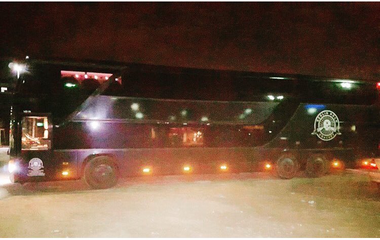 Our home for a couple of days... see you on the road. First, Copenhagen. #TREAT #TREATtheband #GhostOfGracelandTour2017 #Copenhagen