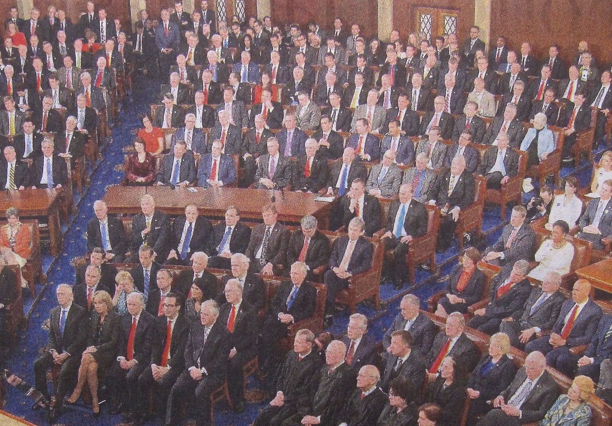 gregcolson_'s tweet photo. U.S. Congress during President Trump's address, February 2017 (photo by Mandel Ngan) #uscongress https://t.co/FhbKnpSiSM https://t.co/bq0Hwbjk5h