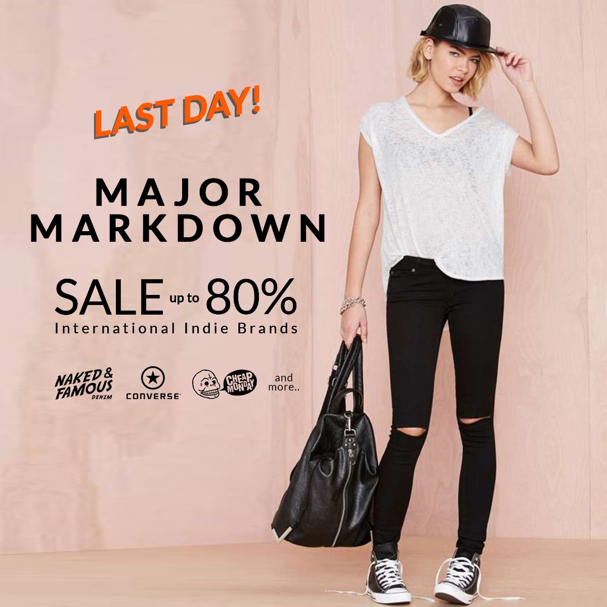 HARI TERAKHIR untuk mendapatkan diskon hingga 80% off untuk semua koleksi berbagai International Indie Brands di: bit.ly/2mCvNcJ