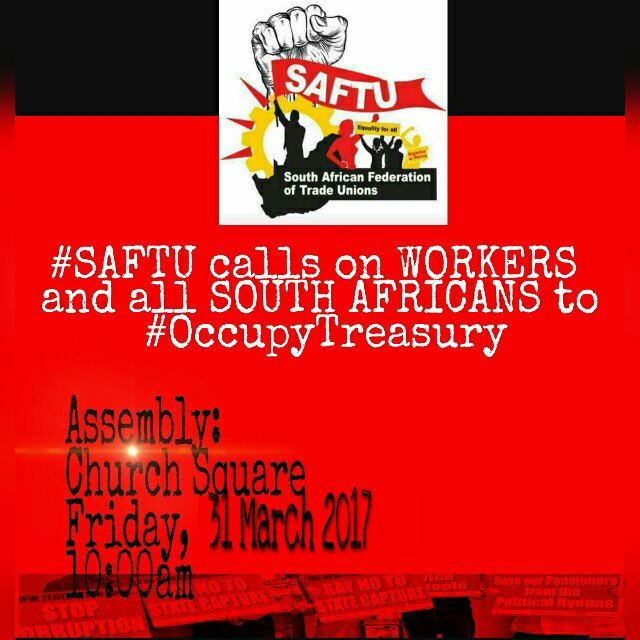 #cabinetreshuffle #OccupyTreasury #saftu