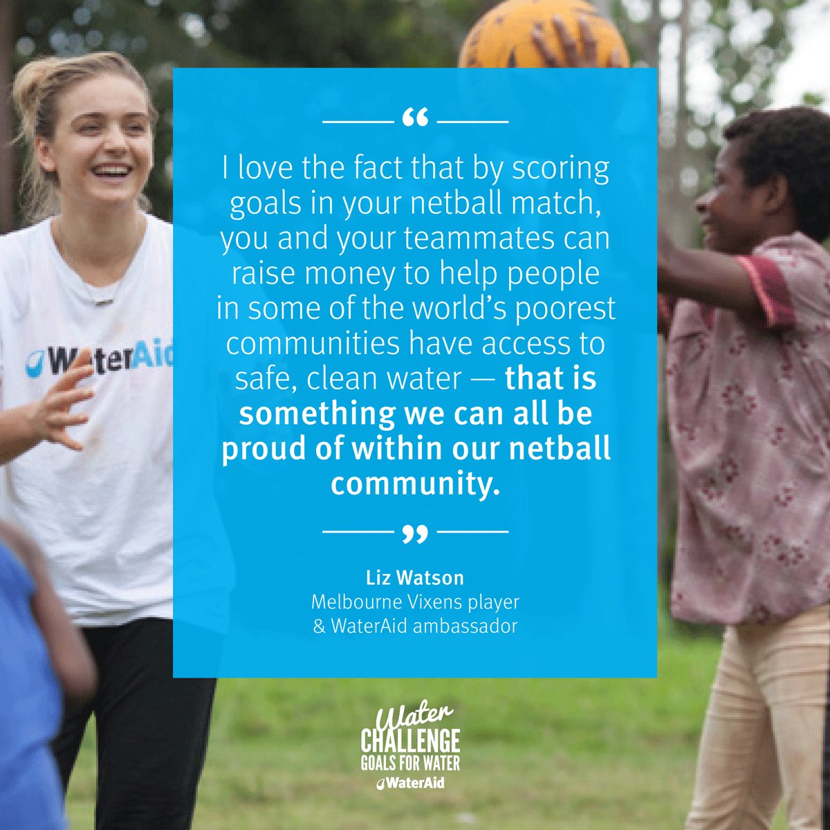 Sign up to Goals for Water this April to raise money for lifesaving safe water projects. goalsforwater.org.au <a href="/WaterAidAus/">WaterAid Australia 💧</a>
<a href="/watson_lizzy/">Liz Watson</a>