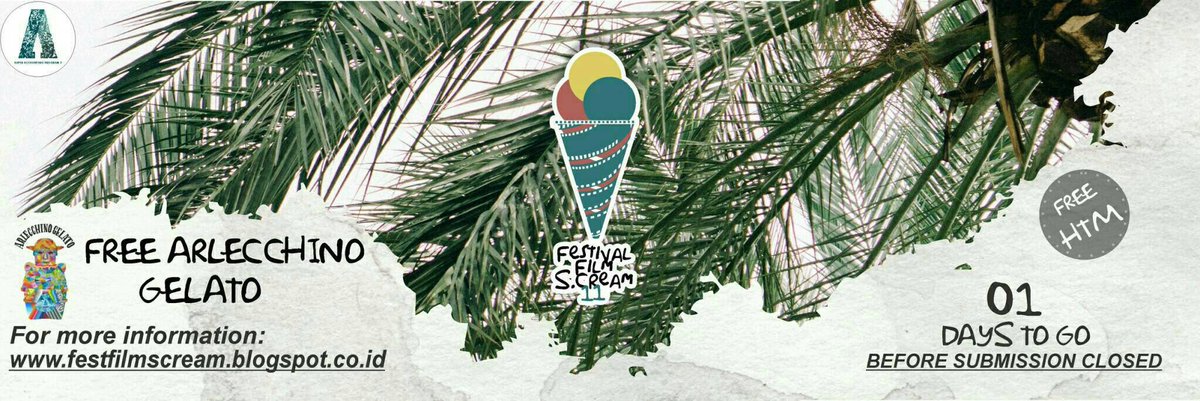 #ALERT!⏰Tinggal satu hari lagi, yuk daftarkan hari ini karyamu! Klik: festfilmscream.blogspot.com 😀😀
#SAP7 #festfilmscream11 #festivalfilm