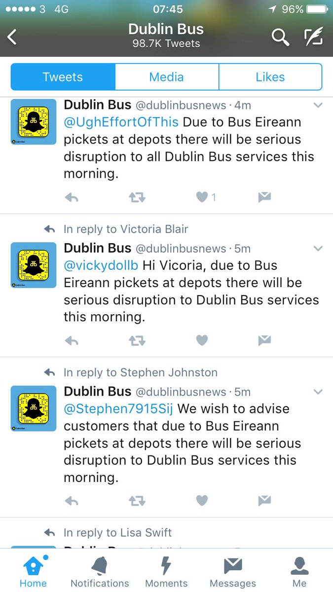 wheresgrandad's tweet photo. at least the #DublinBus social media teams are doing the best to keep our spirits up. #randomstrike #busstrike https://t.co/c1hAhuqavB