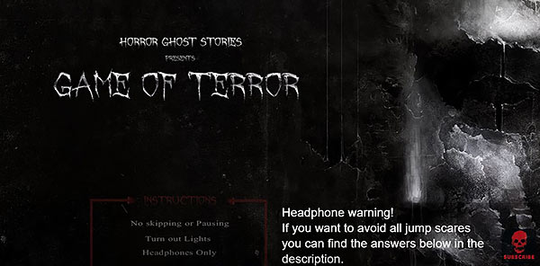 DarkHorrorGames's tweet photo. Game of Terror is an interactive YouTube quiz like game #horror
https://t.co/ibkX2sYKyA https://t.co/AsBURm2mLo