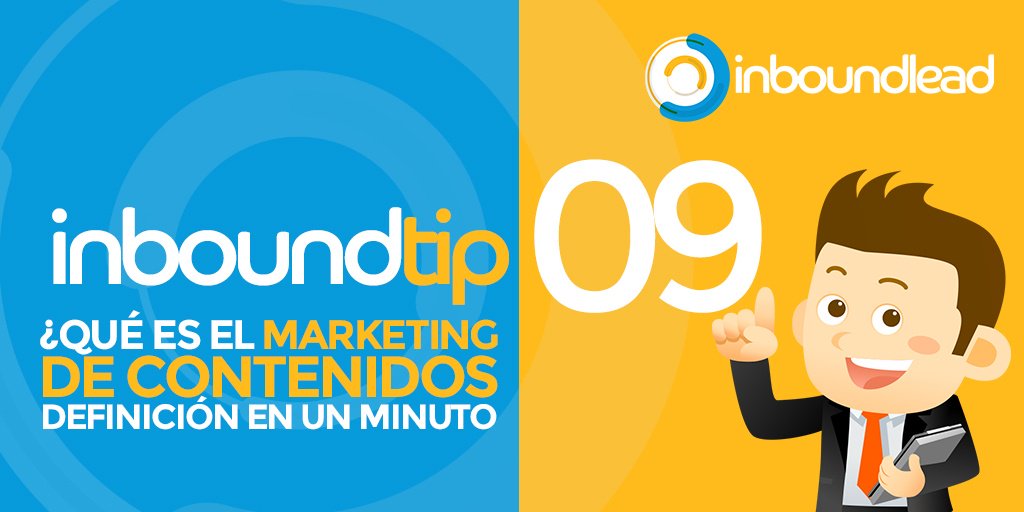 InboundLead_com's tweet photo. Y aquí estamos otra vez en Viernes y con otro #InboundTip: Cómo definir el #MarketingdeContenidos en 1 minuto ➡ https://t.co/GX406m5ype https://t.co/HZhwLIYyCh