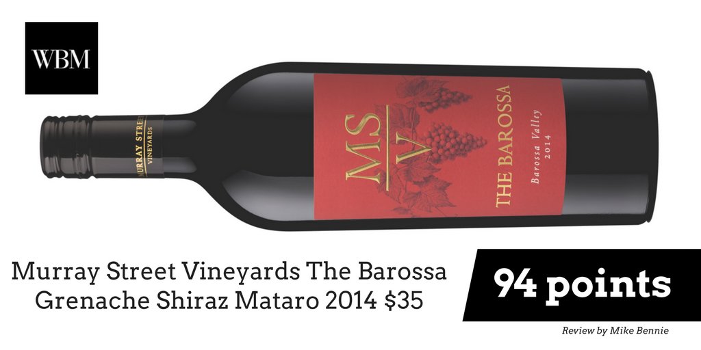 "Surprising for its medium-weight feel, this wine shows good complexity and drinkability." <a href="/mikebennie101/">Mike Bennie</a> <a href="/MSVWine/">Murray Street</a> #winereview #Shiraz