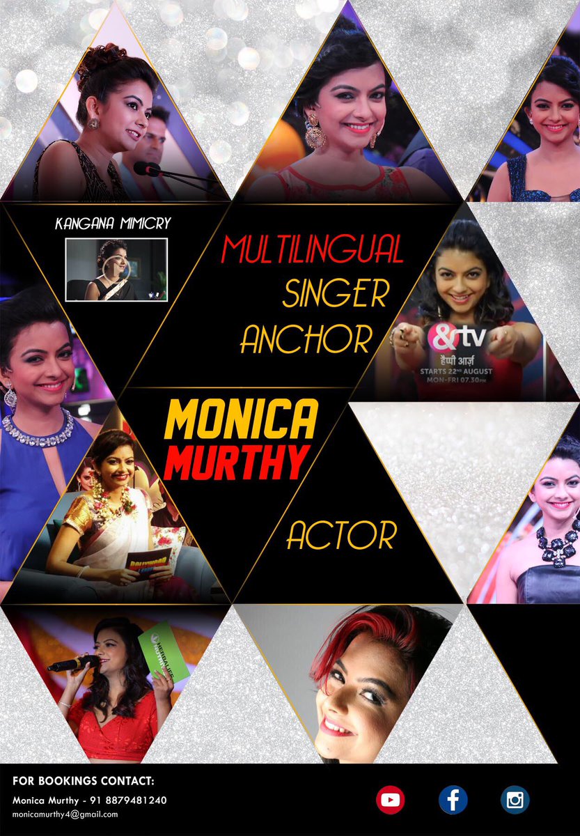 monicaunplugged's tweet photo. New poster for 2017 ! #monicamurthy #anchor #emcee #singer #actor #multilingual #9languages #shows #events #live https://t.co/3WDlVuIDHn