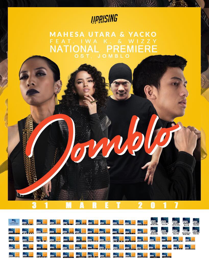 RRIPro1Jakarta's tweet photo. #OstJomblo @912Pro1 & 70 lebih #Pro1Network se-Indonesia by @WizzyOfficial_ @Iwa_Kusuma @mahesautara @yacko @FalconMusic #JOMBLOSANSBRO https://t.co/tzRRuNGIsI