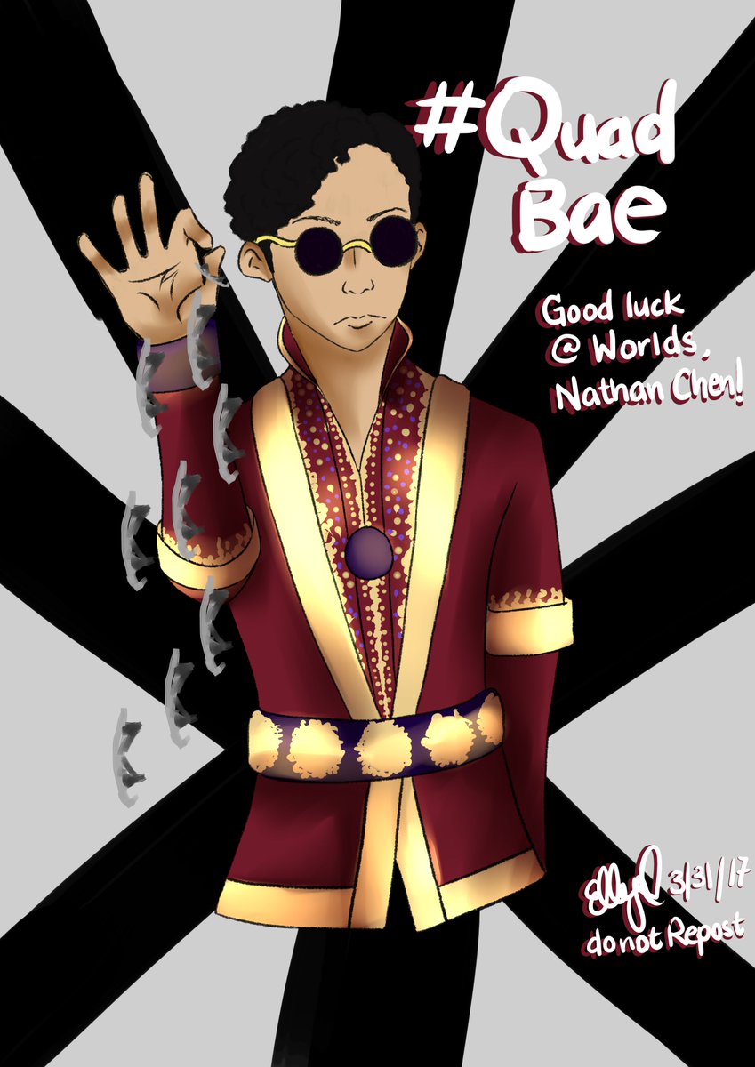 MsEllyG's tweet photo. remembers 2 months ago when @JohnWilsonBlade called @nathanwchen #quadbae at us champs. good luck at Worlds, Nathan! You got this! https://t.co/NEejWaTsY0