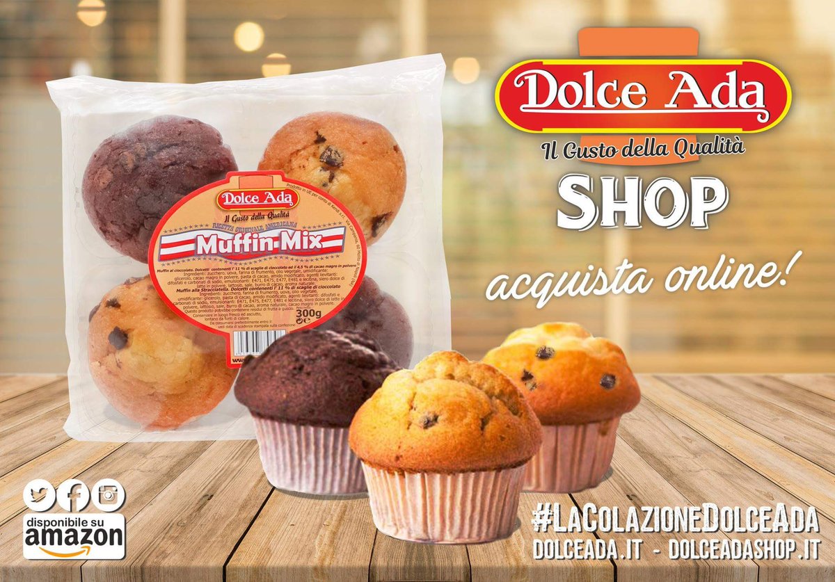 dolceadasocial's tweet photo. Acquista online i nostri prodotti 😋

https://t.co/etBzR866DJ
#Dolci #Muffin #buongiorno https://t.co/dHuCd6hYVw