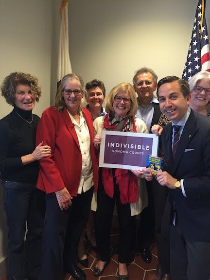 IndivisibleSeb's tweet photo. Our group and other So. Co. Indivisibles had a fruitful mtg at the office of @SenKamalaHarris this week. Thks Daniel Chen! #standindivisible https://t.co/rgmYpnOgSB