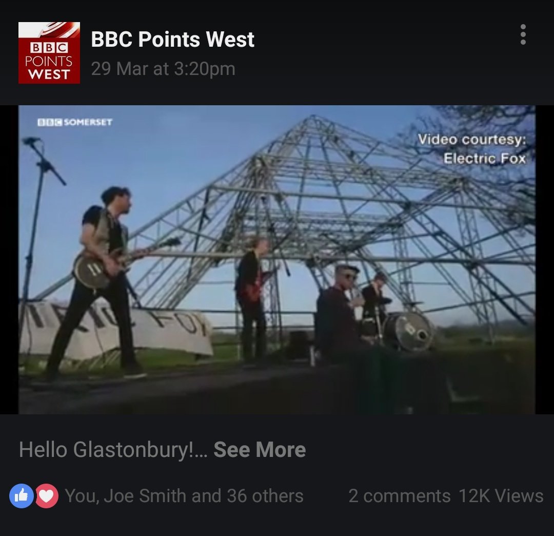 12k views in one day on our Pyramid stage guerrilla gig. How about a play <a href="/bbcintroducing/">BBC Music Introducing</a> <a href="/bbcintrowest/">BBC Music Introducing in the West</a> <a href="/BBC6Music/">BBC Radio 6 Music</a>  youtu.be/eUpv6y4RK_g