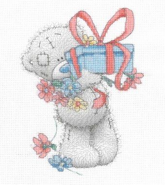 Someones birthday? Share this to let them know you care <3 <a href="/MariesXStitch/">MariesCrossStitch</a> #birthday #teddy #metoyoubear