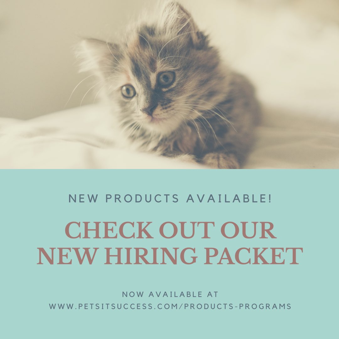 petsitsuccess's tweet image. Is hiring a major pain point in your business?  Check out our new Pet Sit Success Hiring Packet!  petsitsuccess.com #worksmarter