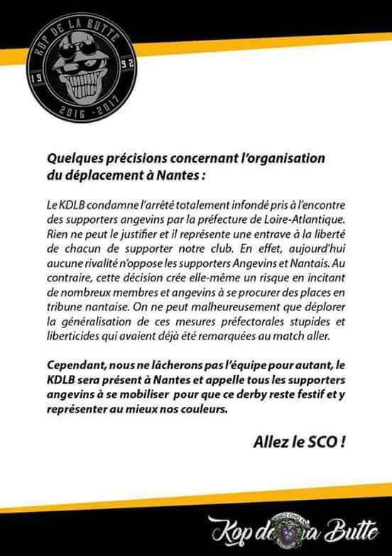 Thescoismagic's tweet photo. Supporters pas criminels @Prefet44 @FCNantes @AngersSCO @KDLB92 @MagicSCOP #FCNSCO #KDLB92 #Bl44 https://t.co/rh3p4FB9SY