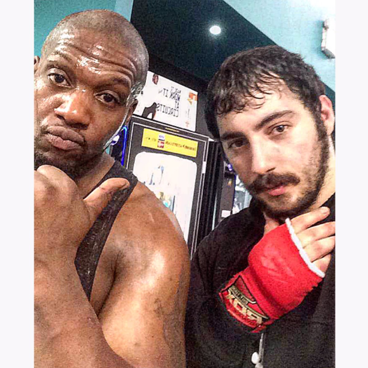 PThemistocleous's tweet photo. Me and my good old #gymfriend Aaron done great #legworkout together  we killed it just  like old times #gymlife💪 #gymselfie #gymlifestyle https://t.co/r0HMYZwp4I