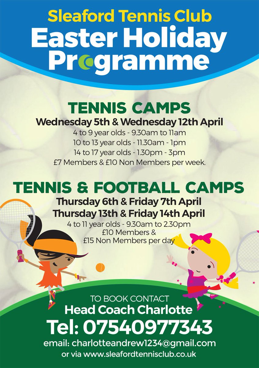 SleaTC's tweet photo. Book early for our very popular Easter holiday sports camps! https://t.co/NZFAziaYCt