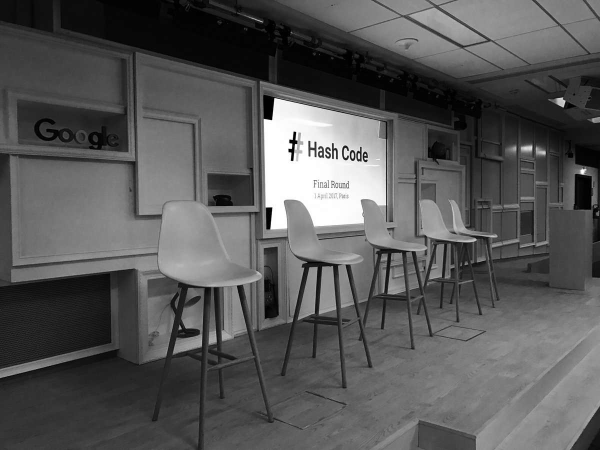 gcodingcomps's tweet photo. Calling all Code Jammers! Check out the #HashCode2017 live stream on 1 April @ 16:00 UTC, live from Paris, here: https://t.co/DxvgdOgpBd https://t.co/unNOo8hbHO