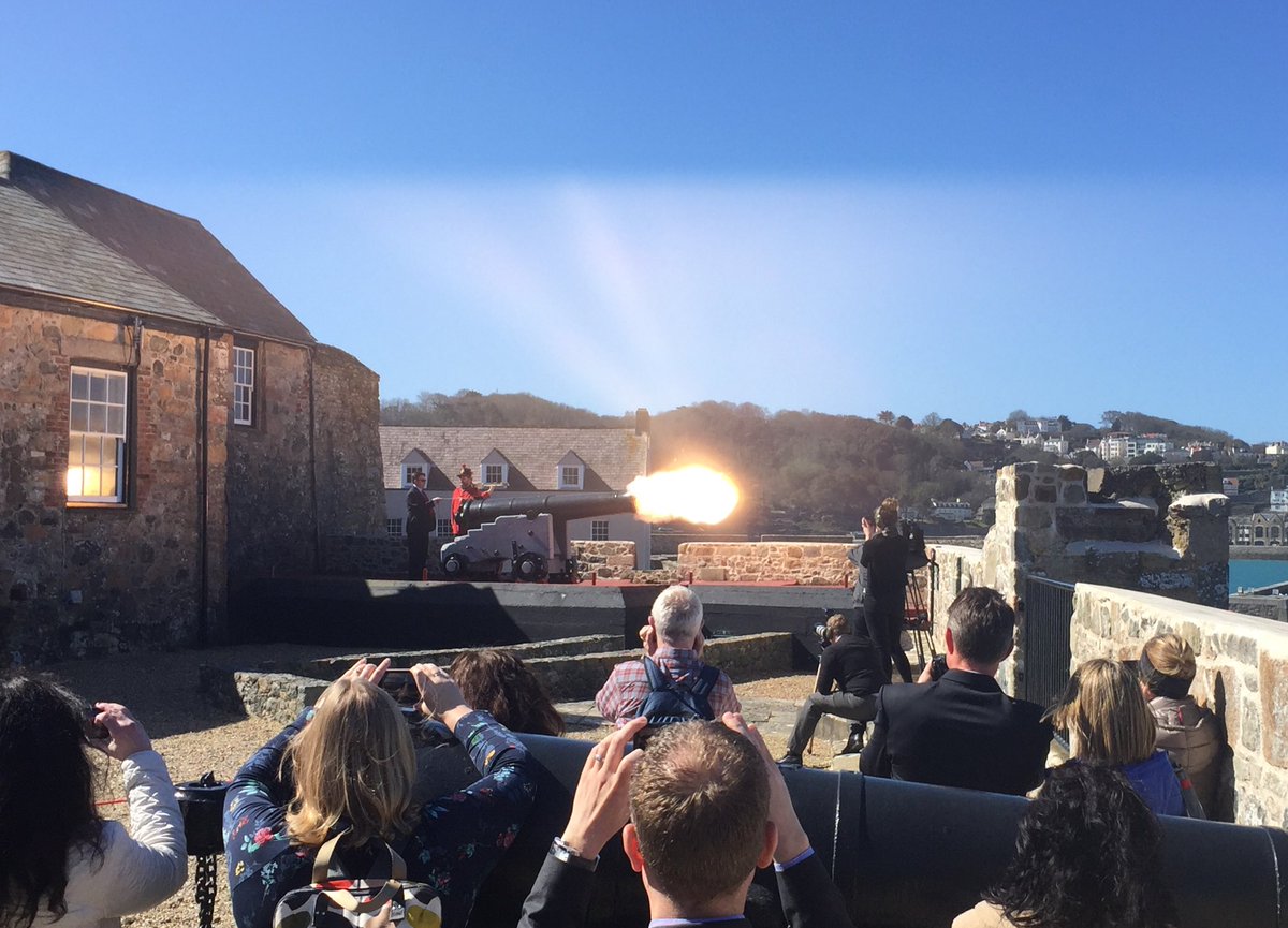 Fintech_Alan's tweet photo. First noon day gun of the summer. Enjoying the sun and hospitality of Cannon Asset Management. #guernsey https://t.co/zHLrAFe0yH