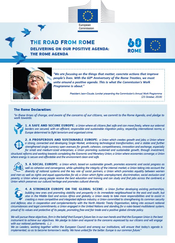 EK_Hrvatska's tweet photo. „Mi se fokusiramo na stvari koje su bitne, konkretne akcije koje poboljšavaju živote." @JunckerEU
#RomeDeclaration #10Priorities
🇪🇺 https://t.co/a3xNZjIXTk