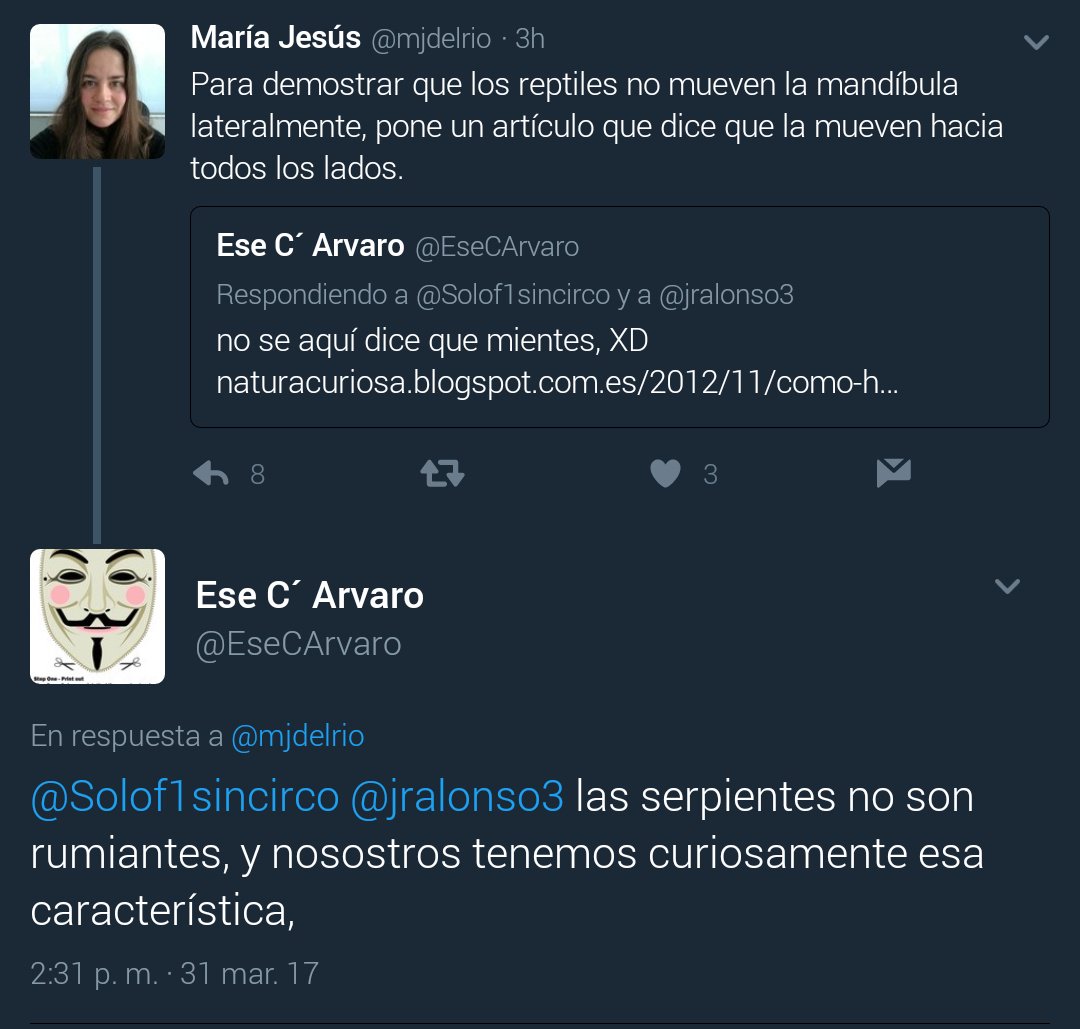 las serpientes no son rumiantes, y nosostros tenemos curiosamente esa característica,