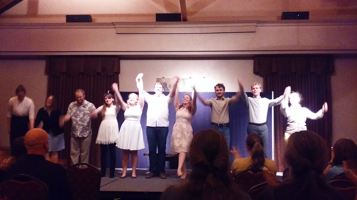 RoanokeReview's tweet photo. Congrats to Rke Rev managing editor Erin Keating, whose excellent play FAIR VERONA opened last night! So proud of her! #CreativeWritingRC https://t.co/98rru32PoW