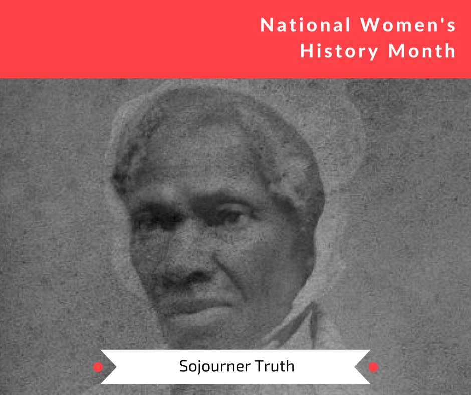 AkronOhioMayor's tweet photo. Sojourner Truth delivered the "Ain't I a Woman?" speech at the Women's Convention in Akron, Ohio, in 1851. #NationalWomensHistoryMonth https://t.co/Xc1lZChp5l