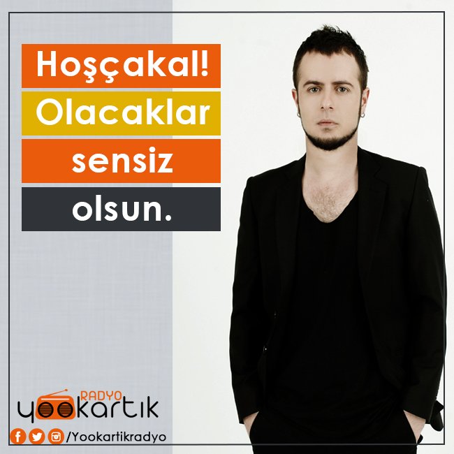 seslisoz's tweet photo. Hoşçakal! Olacaklar sensiz olsun.

#EmreAydın #YookArtıkRadyo https://t.co/rLrEEu0m3b