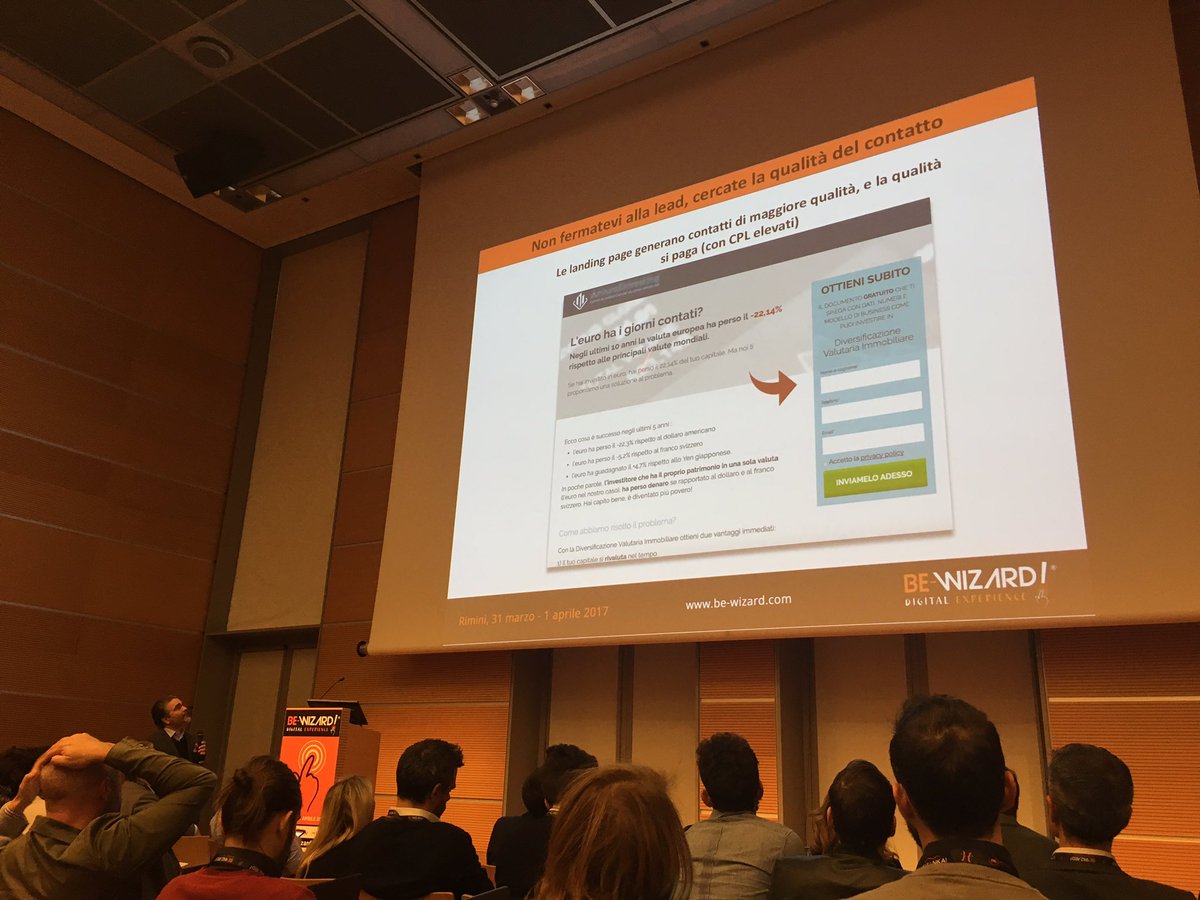 BertaPinna's tweet image. #landingpage: fatele bene non tutti i #lead potrebbero essere di qualità. @fsutto #BeWizard @BeWizAdvanced