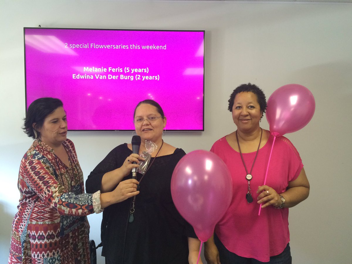 FlowComms's tweet photo. @melferis hits 5 years at Flow this weekend, as @edwinavdburg celebrates her 2 year #Flowversary. Big love for you both π https://t.co/LvB8z7Xk0O