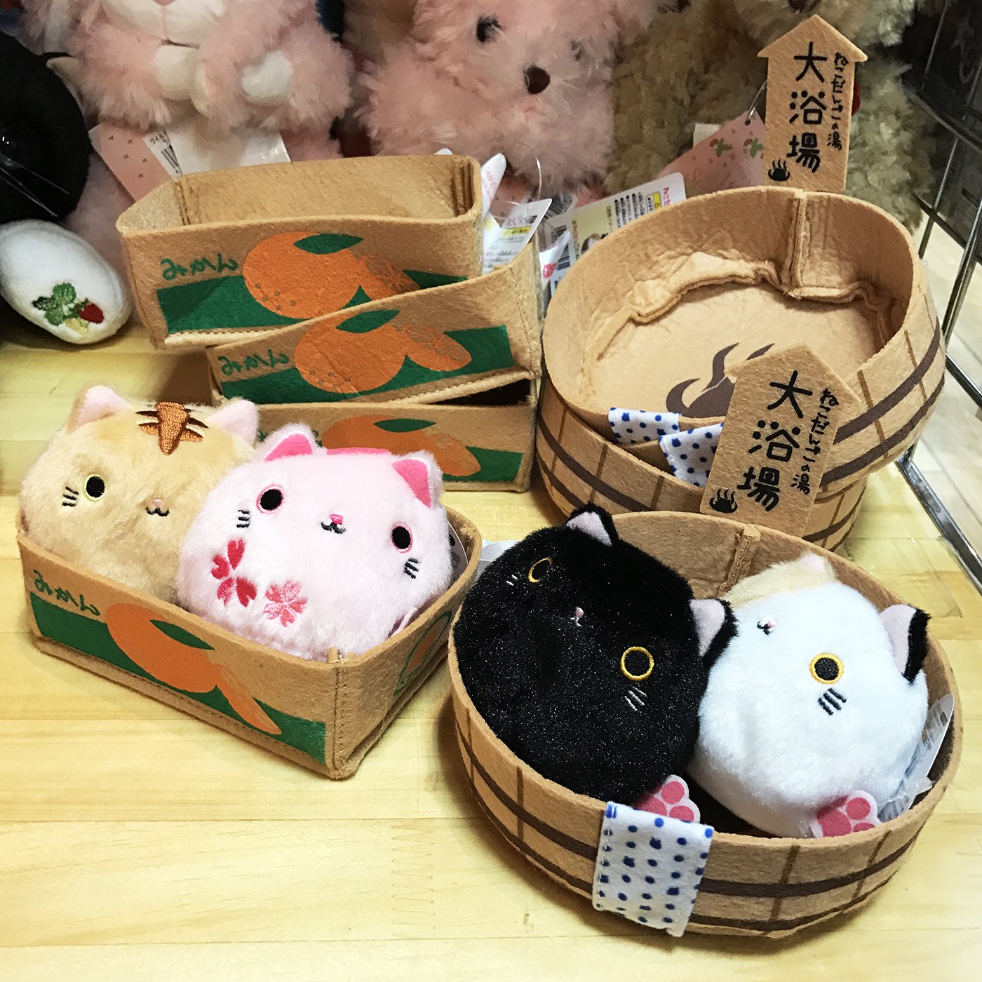 楽天市場】【中古】【非常に良い】ねこだんご 大浴場風呂桶 4匹