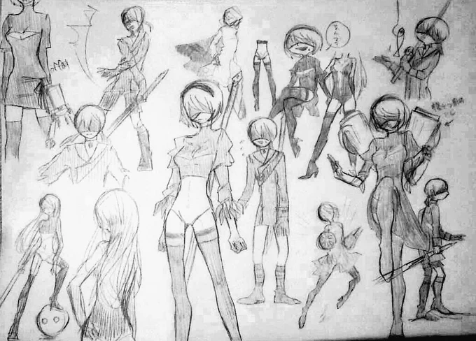 NieR:Automata、落描き 