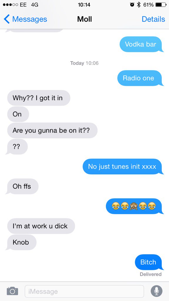 bigwillymog's tweet photo. @MollieMogridge  cracking up 😂 #bitch https://t.co/Yv0WwYaEVG