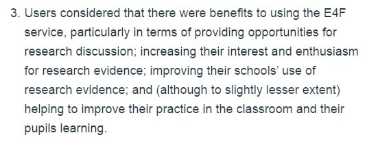 The <a href="/EducEndowFoundn/">EEF</a> publish their report on <a href="/EvidenceFTF/">EvidenceFTFrontline</a> today - really promising conclusions #EEF Click for more: educationendowmentfoundation.org.uk/our-work/proje…