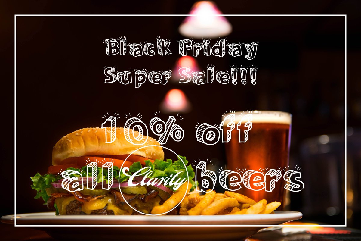 Clarity_Beer's tweet photo. What to drink with your leftover turkey sandwich?? A Clarity off course!!
#LiveClear #Clarity #BlackFriday #supersale https://t.co/E66eQZDVHC