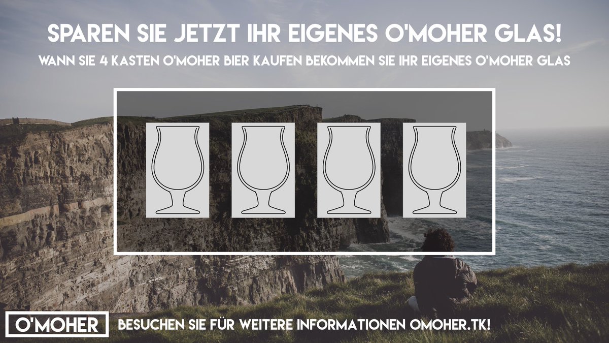 omohernld's tweet photo. O'Moher Sonderangebot! Kaufen Sie 4 Kisten von O'Moher Bier und erhalten Sie Ihr eigenes freies O'Moher Bierglas! https://t.co/JkvJ2ilfeD