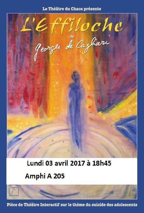 BDE_UTC's tweet image. Ne ratez pas la représentation de l'Effiloche, par le Théâtre du Chaos, lundi 03/04 à 18h45 en FA205 ! Entrée libre o/