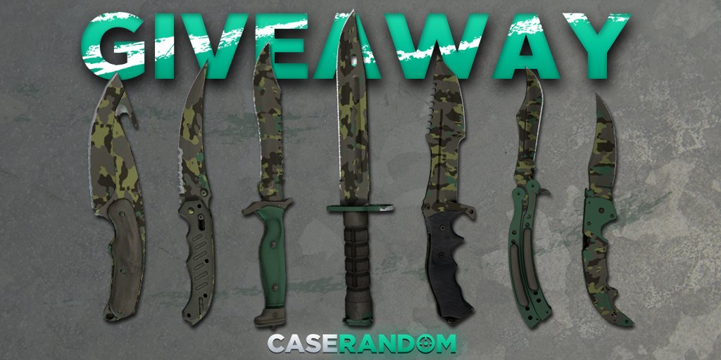 caserandom's tweet image. GA 🏆 WIN! Boreal Forest 
★ Bayonet ★ Bowie ★ Butterfly ★ Falchion 
★ Flip ★ Gut ★ Huntsman Knives
-Go bit.ly/2mV24xO
-Like&amp;amp;RT