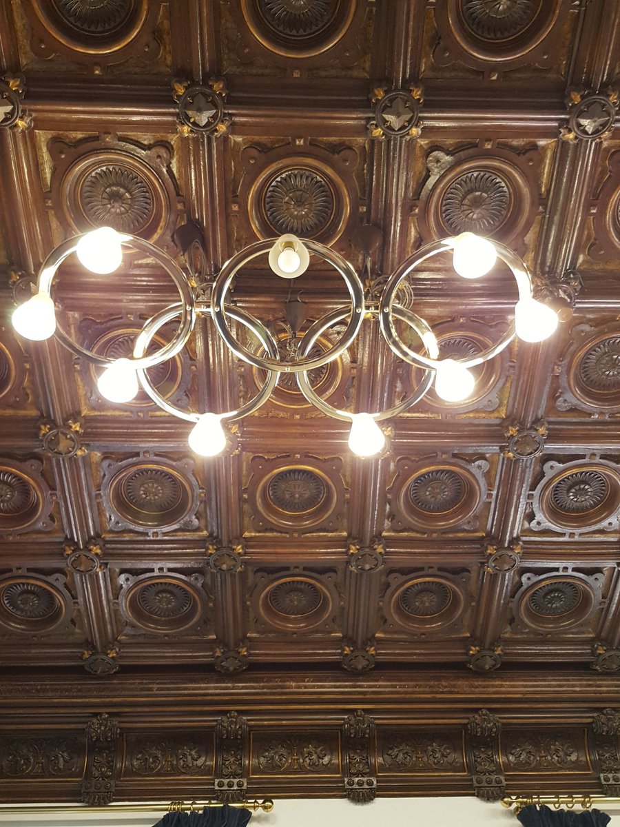 Fantastic venue for EHF board meeting at Sports Federation of Catalunya in Barcelona. Even the lights are Olympic! <a href="/eurohockeyorg/">EuroHockey</a>